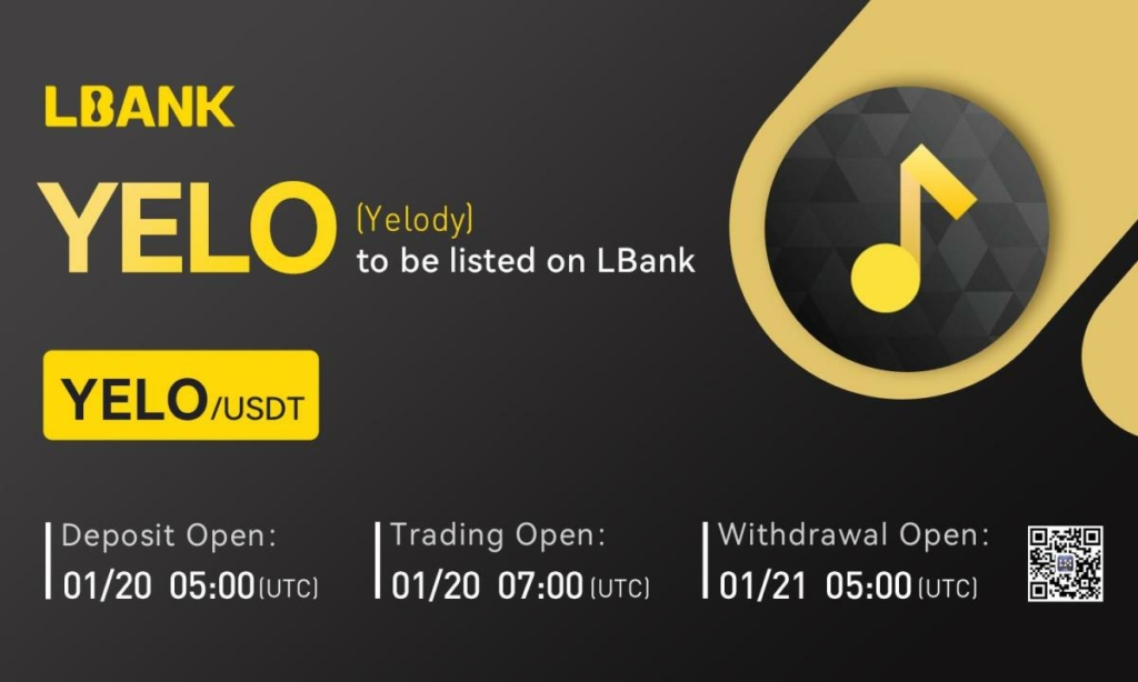 Yelody (YELO) Is Now Available for Trading on LBank Exchange