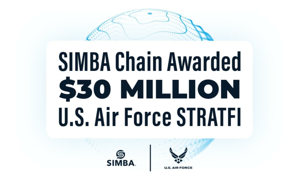 SIMBA Chain Awarded $30M U.S. Air Force STRATFI