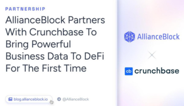 AllianceBlock Partners With Crunchbase To Bring Powerful Business Data To DeFi For The First Time