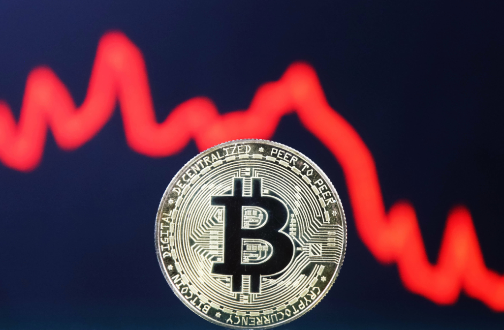 Bitcoin drops by 18% to $50,000, marking its lowest point since February 2024